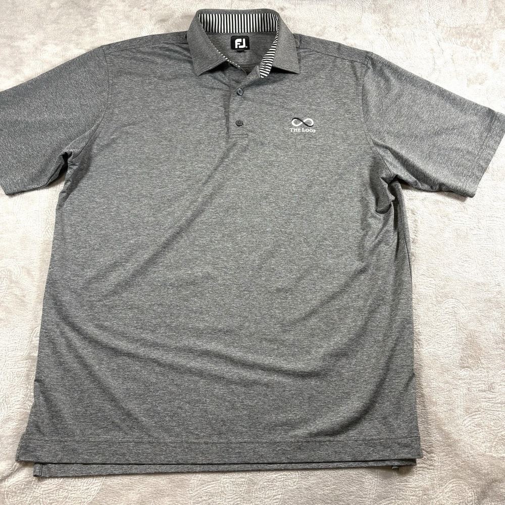 Footjoy FJ Polo Shirt Short Sleeve Golf Preppy Country Club Men's XL Beach Relax